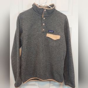 Patagonia Synchilla Snap T Fleece Sweater Pullover Gray
